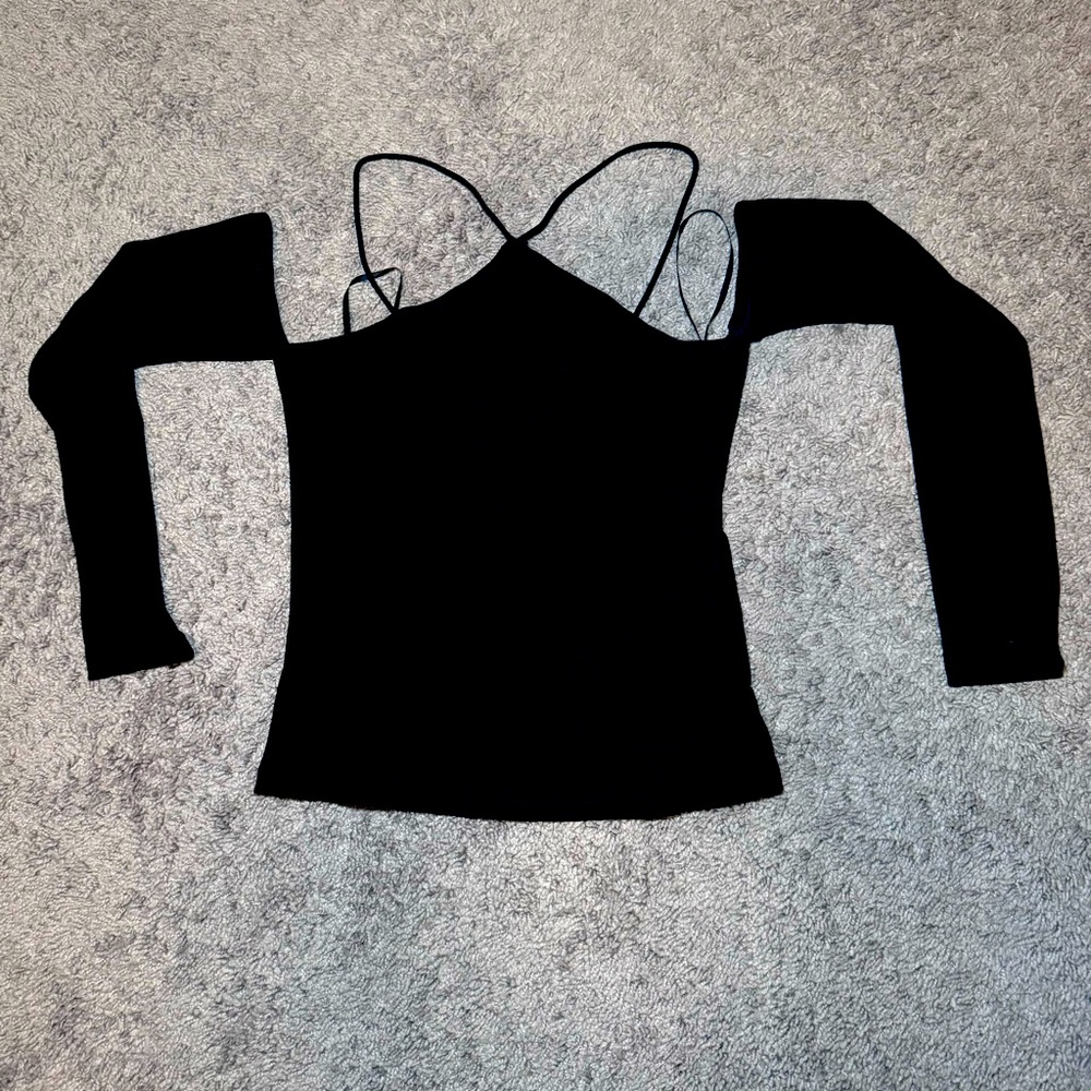 Off shoulder black top, only worn once
